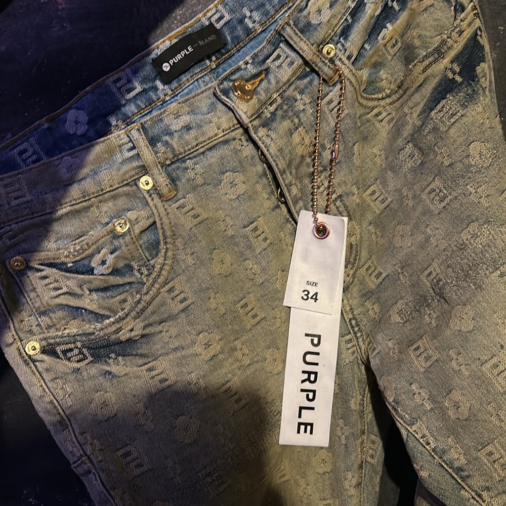 Purple jeans